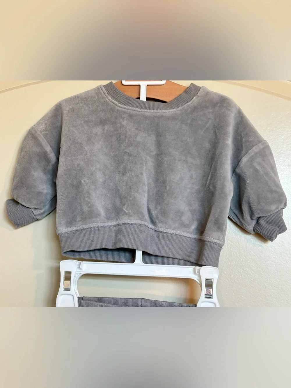 0-3M Quincy Mae Velour Set